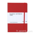 Note de cuir sur mesure Logo personnalisé Hardcover A5 avec sangle